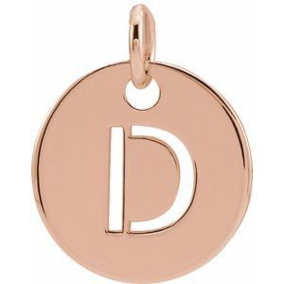 Kazi Luxury 14K Rose Gold Initial D Pendant